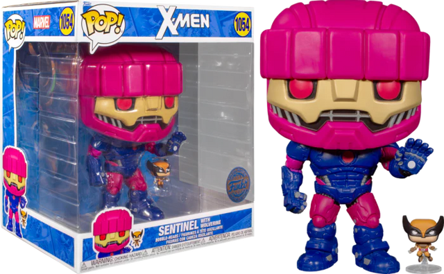 Funko POP! X-Men Sentinel with Wolverine 1054 POP SCV