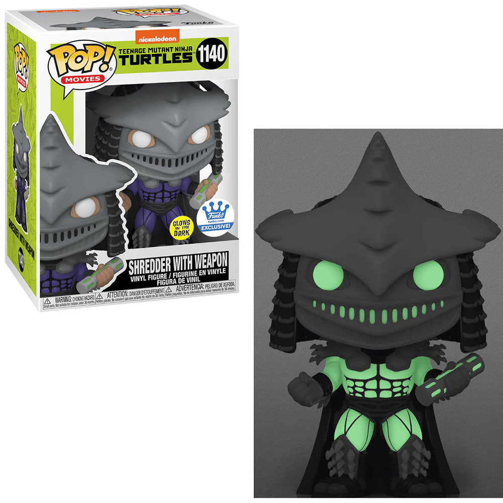 Funko POP! TMNT Shredder with Weapon 1140 GITD