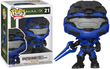 Funko POP! Halo Spartan Mark V[B] with Energy Sword 21 POP SCV