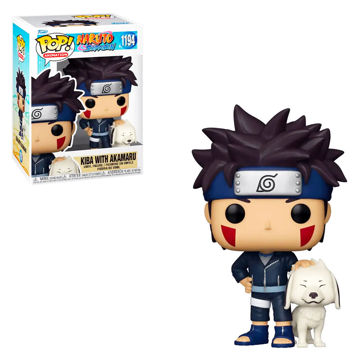 Funko POP! Naruto Shippuden Kiba with Akamaru 1194 POP SCV