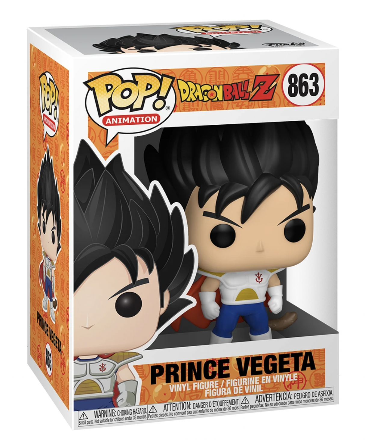 Funko POP! Dragon Ball Z Prince Vegeta 863 POP SCV