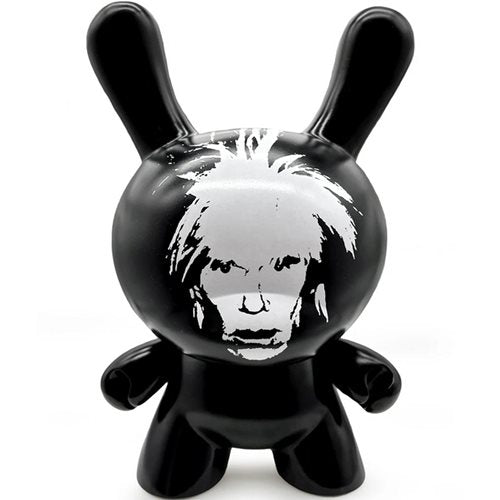 kidrobot Andy Warhol Fright Wig Self-Portrait Monochrome Edition 8-Inch Masterpiece Dunny Figure POP SCV